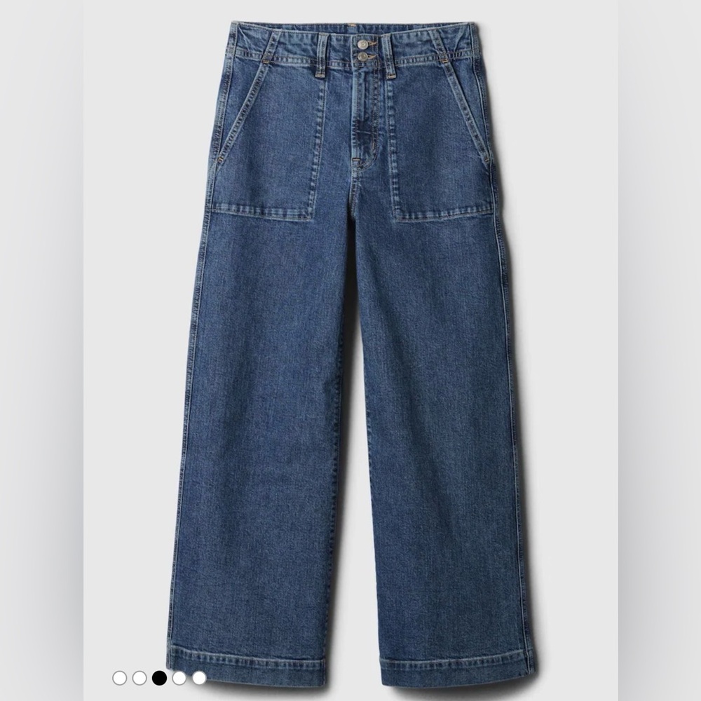 GAP high waisted wide leg jeans size 8